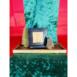 Carte postale en bambou pour la bonne année