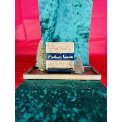 Carte postale en bambou pour la bonne année